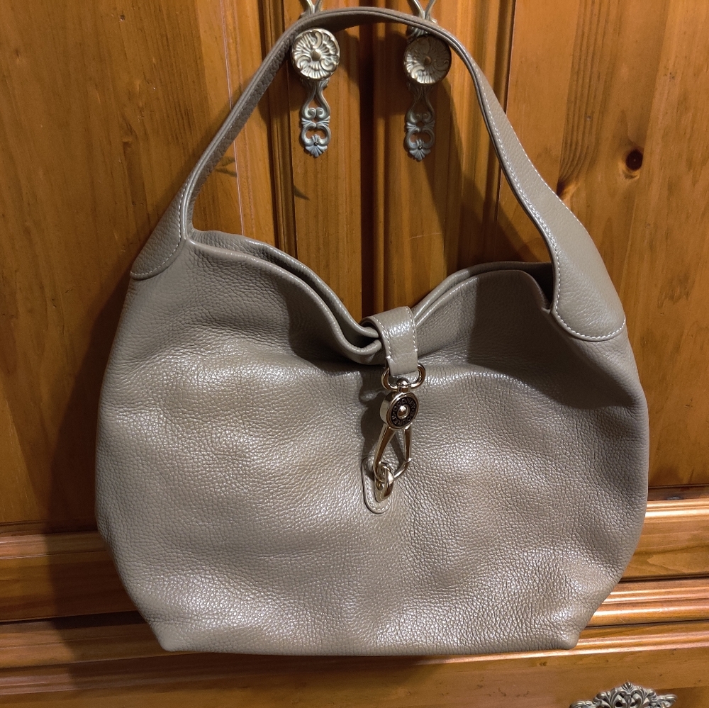 Dooney and Bourke Taupe Leather Purse